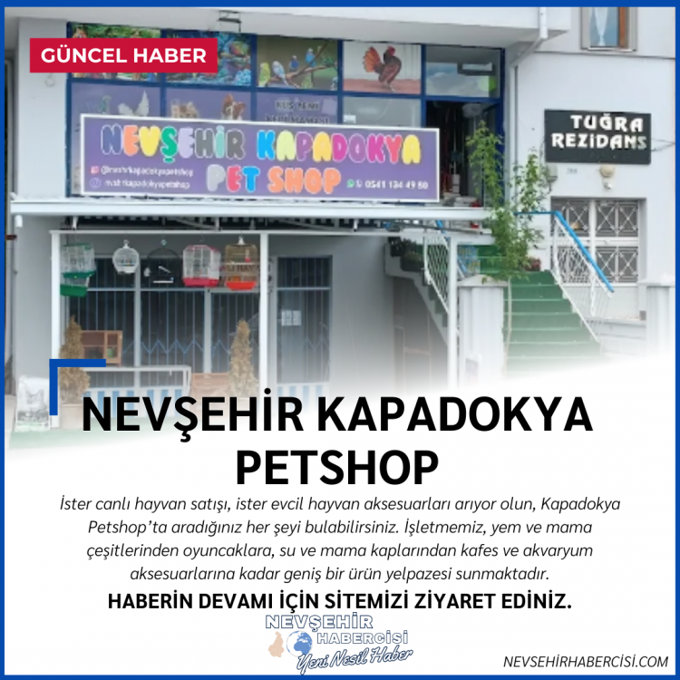 Nevşehir Kapadokya Petshop – Canlı Hayvan ve Tüm Aksesuarlar Tek Adreste